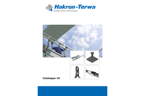 Nieuwe catalogus Hakron-Terwa voor prefab-betonindustrie